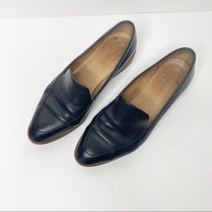 Madewell Size 9 Frances Loafer Slip On Shoe Black Leather